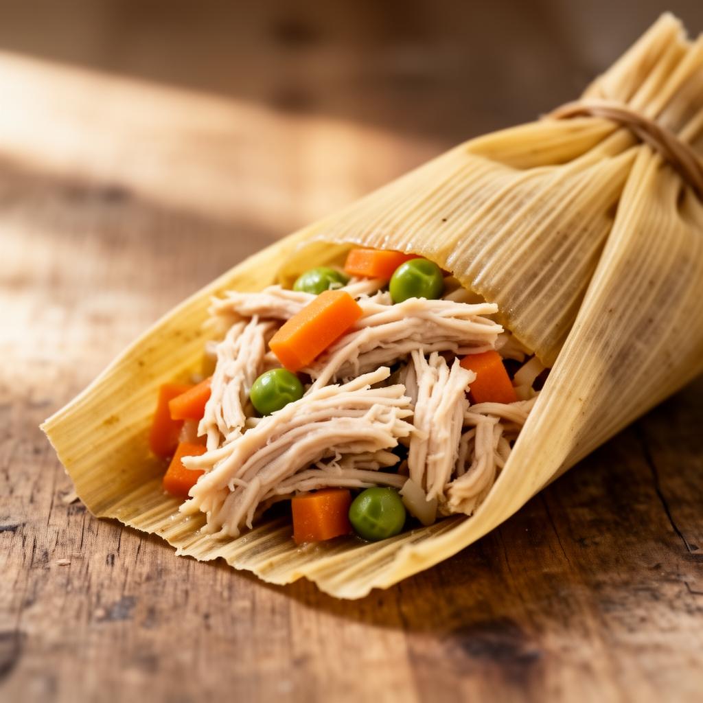 Tamal Pollo con Verduras